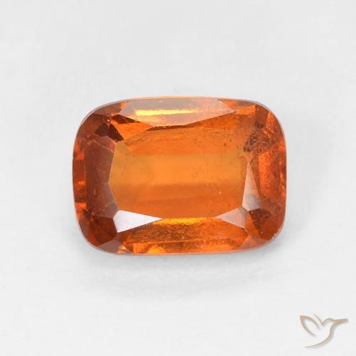 2.01ct Натуральный Средний апельсин Гранат Гессонит, Подушка, VS-SI