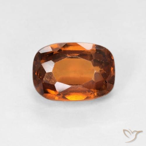 1.45ct Натуральный Средний апельсин Гранат Гессонит, Подушка, VS-SI