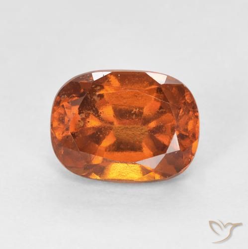 2.00 карата, натуральный Medium Dark-Orange Гранат Гессонит, Овал, VS-SI