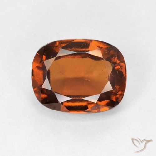 2.47ct Натуральный Средний апельсин Гранат Гессонит, Подушка, VVS-VS