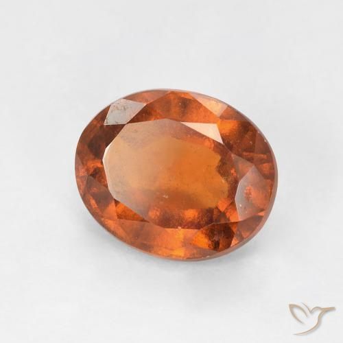 1.91 карата, натуральный Medium Dark-Orange Гранат Гессонит, Овал, Чистота VS