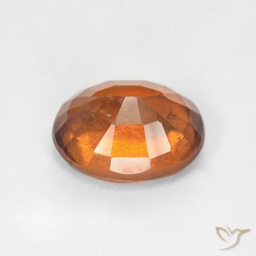 1.91 карата, натуральный Medium Dark-Orange Гранат Гессонит, Овал, Чистота VS