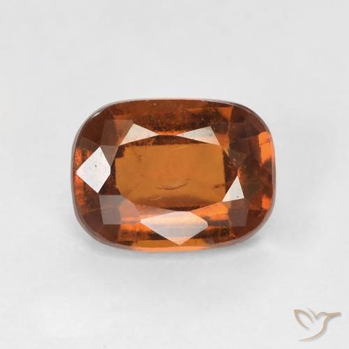 1.78ct Натуральный Средний апельсин Гранат Гессонит, Подушка, VS-SI