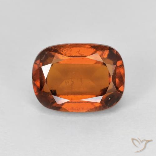 2.29ct Натуральный Янтарный Апельсин Гранат Гессонит, Подушка, Чистота VS