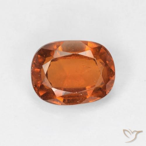 1.72ct Натуральный Medium Dark-Orange Гранат Гессонит, Подушка, Чистота VS