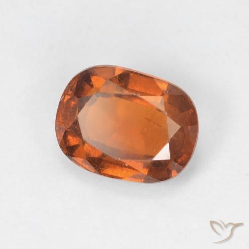 1.72 карата, натуральный Medium Dark-Orange Гранат Гессонит, Подушка, Чистота VS