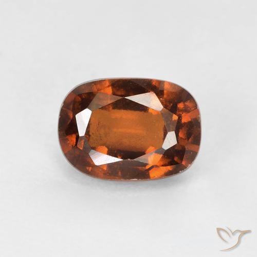 1.43ct Натуральный Янтарный Апельсин Гранат Гессонит, Подушка, Чистота VS