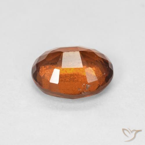1.67 карата, натуральный Medium Dark-Orange Гранат Гессонит, Овал, Чистота VS