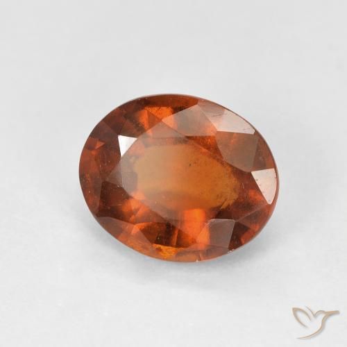 2.69 карата, натуральный Medium Dark-Orange Гранат Гессонит, Овал, Чистота VS