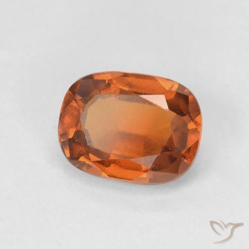 1.83 карата, натуральный Medium Dark-Orange Гранат Гессонит, Подушка, VVS-VS