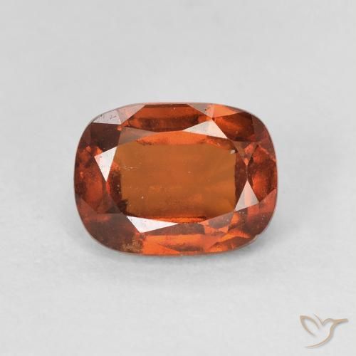 1.87ct Натуральный Средний апельсин Гранат Гессонит, Подушка, VVS-VS