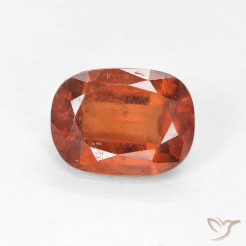 1.94ct Натуральный Янтарный Апельсин Гранат Гессонит, Подушка, Чистота VS