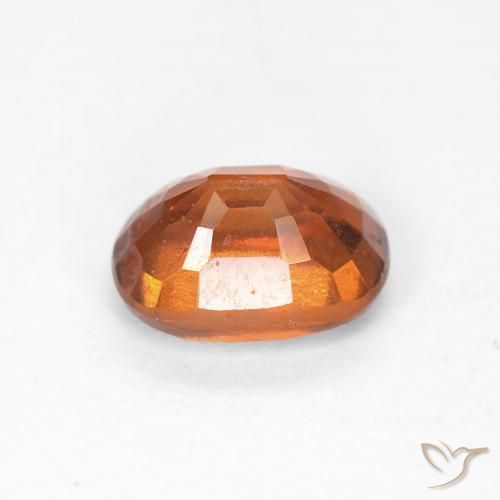 1.29 карата, натуральный Medium Dark-Orange Гранат Гессонит, Подушка, VVS-VS
