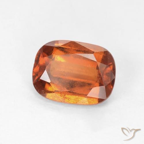 1.68 карата, натуральный Medium Dark-Orange Гранат Гессонит, Подушка, Чистота VS