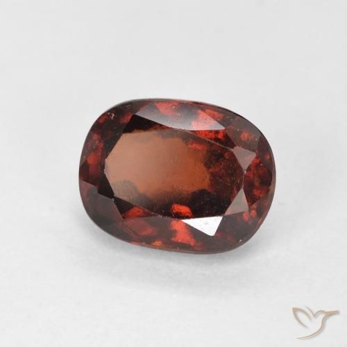 1.86ct Натуральный Темно-красный Гранат Гессонит, Подушка, Чистота VS