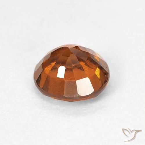 0.94 карата, натуральный Medium Dark-Orange Гранат Гессонит, Круглый, VVS-VS