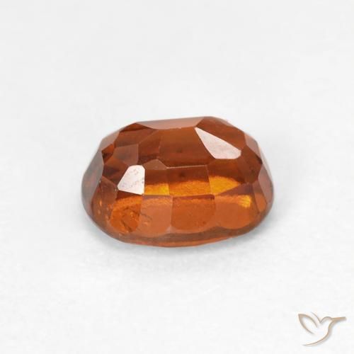 1.25 карата, натуральный Medium Dark-Orange Гранат Гессонит, Овал, Чистота VS