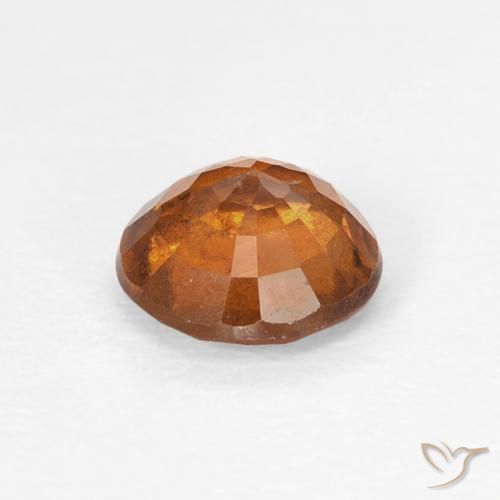 0.83 карата, натуральный Medium Dark-Orange Гранат Гессонит, Круглый, Чистота VS