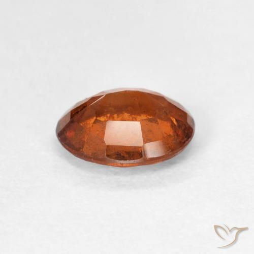 1.39 карата, натуральный Medium Dark-Orange Гранат Гессонит, Овал, Чистота VS