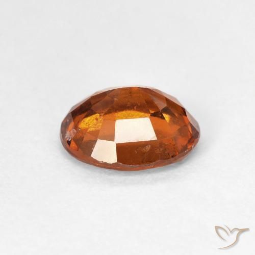 1.56 карата, натуральный Medium Dark-Orange Гранат Гессонит, Овал, Чистота VS