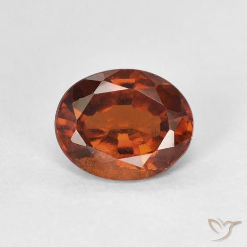 1.64ct Натуральный Темно-оранжевый Гранат Гессонит, Овал, Чистота VS