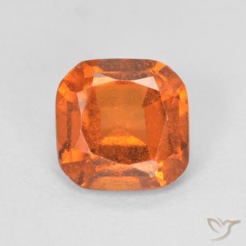 1.27ct Натуральный Средний апельсин Гранат Гессонит, Подушка, VVS-VS
