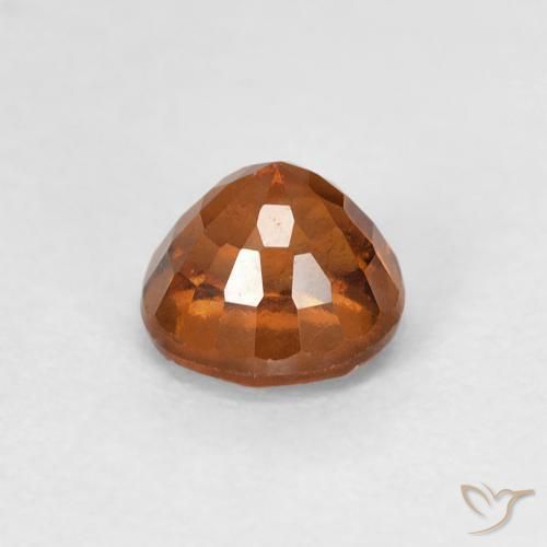 0.90 карата, натуральный Medium Dark-Orange Гранат Гессонит, Круглый, VVS-VS