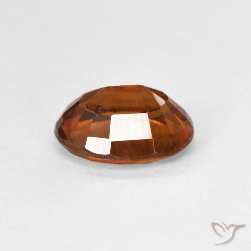 1.60 карата, натуральный Medium Dark-Orange Гранат Гессонит, Овал, VVS-VS