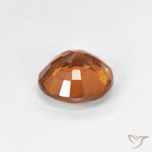 0.96 карата, натуральный Medium Dark-Orange Гранат Гессонит, Круглый, Чистота VS