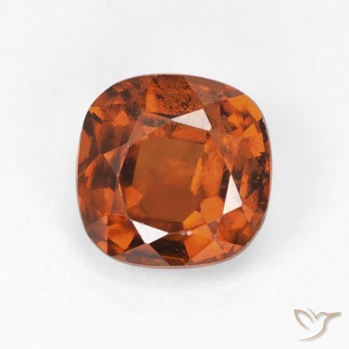 1.79ct Натуральный Янтарный Апельсин Гранат Гессонит, Подушка, Чистота VS