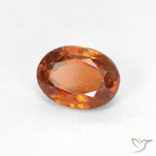 0.83 карата, натуральный Medium Dark-Orange Гранат Гессонит, Овал, Чистота VS