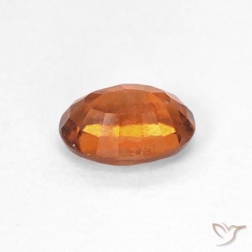 0.83 карата, натуральный Medium Dark-Orange Гранат Гессонит, Овал, Чистота VS