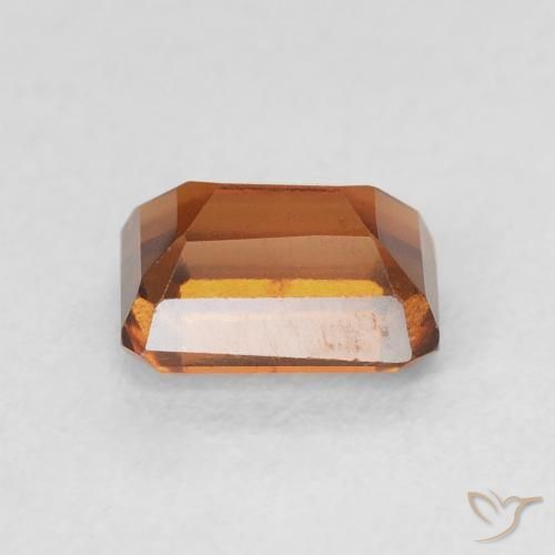 1.43 карата, натуральный Medium Dark-Orange Гранат Гессонит, Октагон / Изумрудная Огранка, VVS-VS