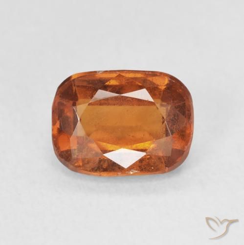 1.81ct Натуральный Темно-оранжевый Гранат Гессонит, Подушка, Чистота VS