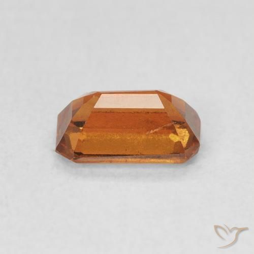 1.04 карата, натуральный Medium Dark-Orange Гранат Гессонит, Октагон / Изумрудная Огранка, Чистота VVS