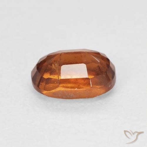 1.24 карата, натуральный Medium Dark-Orange Гранат Гессонит, Подушка, VS-SI