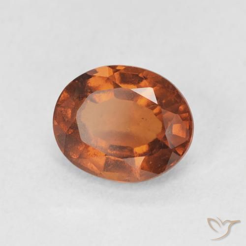 1.77 карата, натуральный Medium Dark-Orange Гранат Гессонит, Овал, Чистота VS