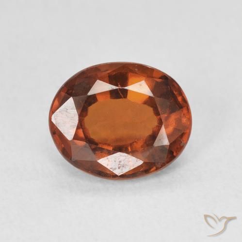 2.00ct Натуральный Темно-оранжевый Гранат Гессонит, Овал, Чистота VS