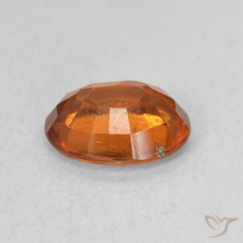 1.15 карата, натуральный Medium Dark-Orange Гранат Гессонит, Овал, VS-SI