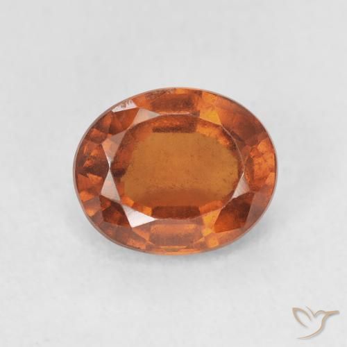 1.94ct Натуральный Красновато-оранжевый Гранат Гессонит, Овал, Чистота VS