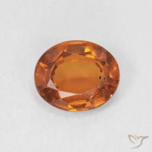 1.32ct Натуральный Темно-оранжевый Гранат Гессонит, Овал, Чистота VS