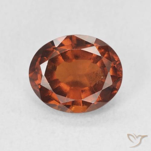 2.14ct Натуральный Medium Dark-Orange Гранат Гессонит, Овал, Чистота VS