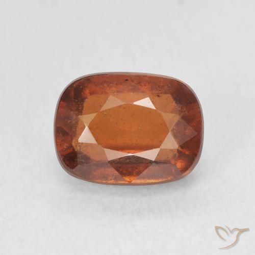 2.51ct Натуральный Янтарный Апельсин Гранат Гессонит, Подушка, Чистота VS