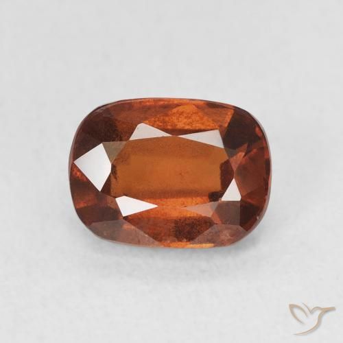 1.99ct Натуральный Огонь Оранжевый Гранат Гессонит, Подушка, Чистота VS