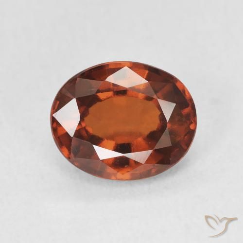 2.52ct Натуральный Темно-оранжевый Гранат Гессонит, Овал, VVS-VS