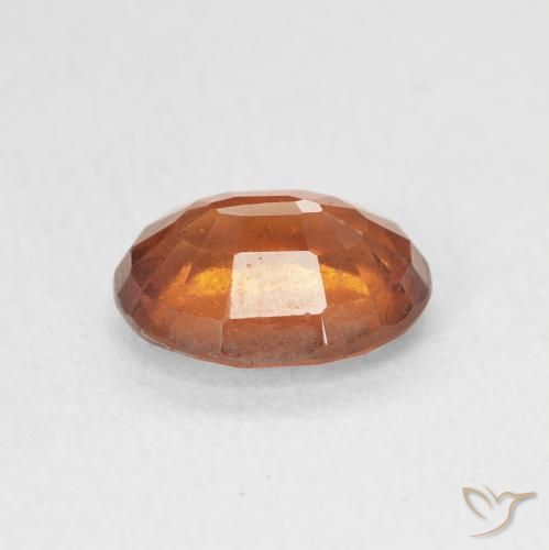 2.04 карата, натуральный Medium Dark-Orange Гранат Гессонит, Овал, VS-SI