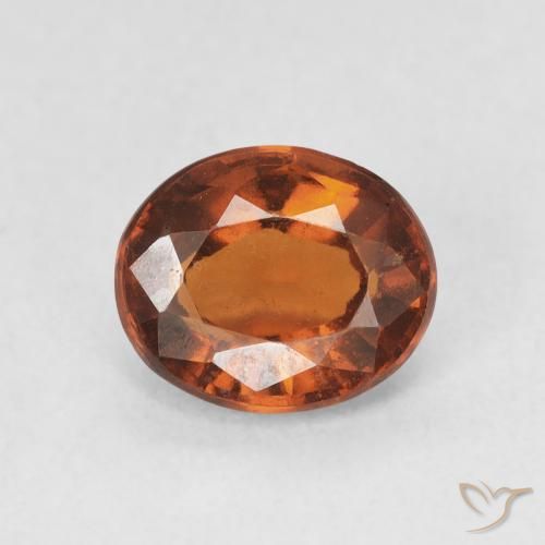 1.83ct Натуральный Красновато-оранжевый Гранат Гессонит, Овал, VS-SI
