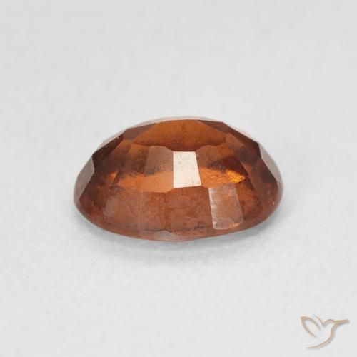1.32 карата, натуральный Medium Dark-Orange Гранат Гессонит, Овал, VS-SI