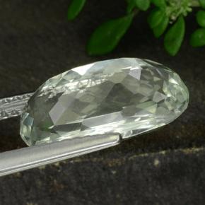 5.23 карата, натуральный Светло-зеленый Хидденит, Огранка Овал, VVS-VS