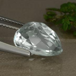 5.90 карата, натуральный Светло-зеленый Хидденит, Форма груши, VVS-VS